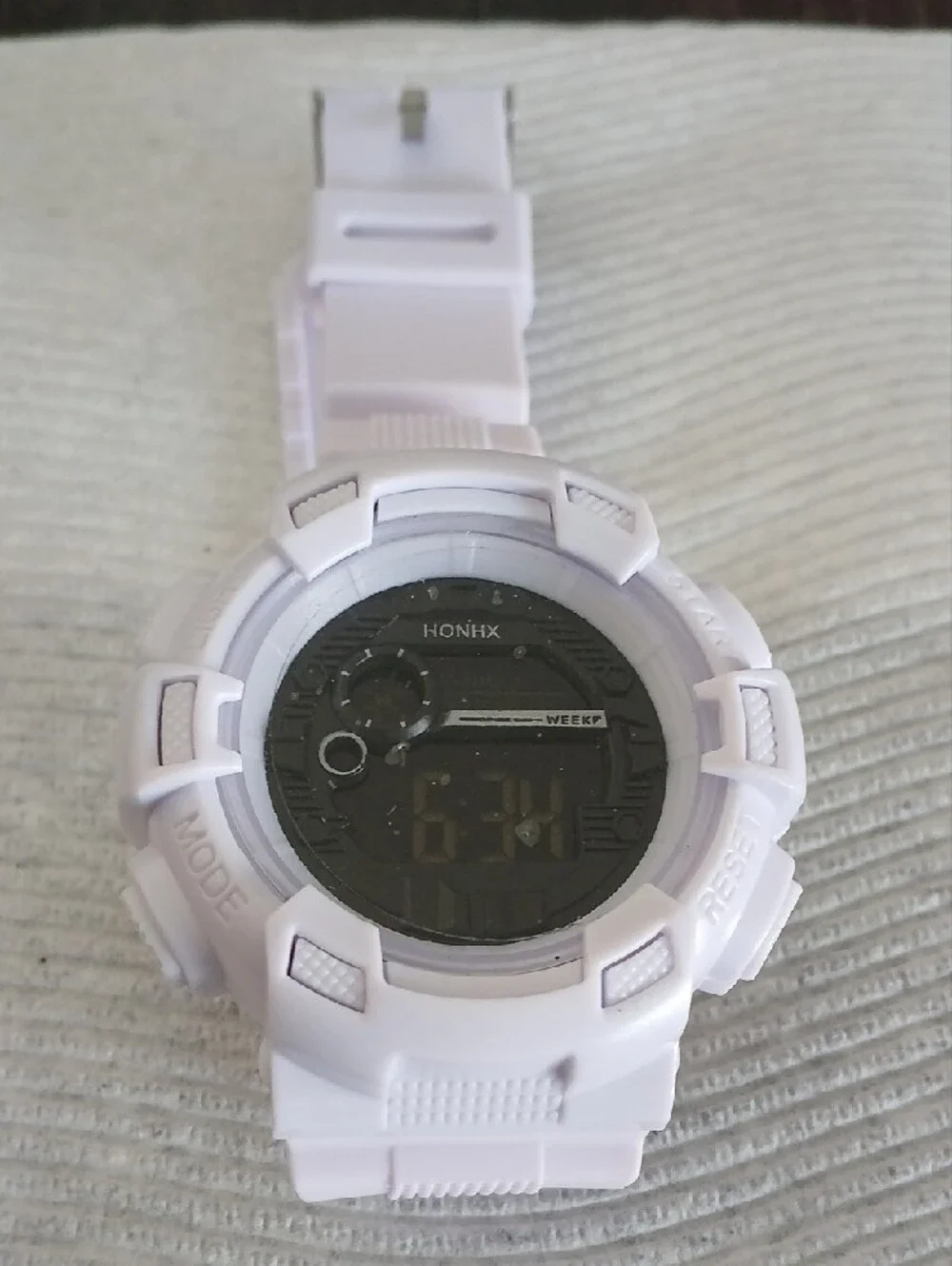 White Digital Sports Watch